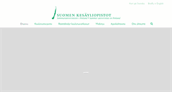 Desktop Screenshot of kesayliopistot.fi